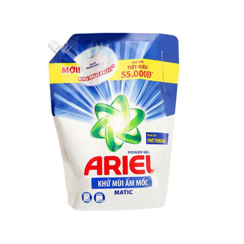 Nước giặt Ariel khử mùi ẩm mốc/ giữ màu/ dịu nhẹ 2.15kg