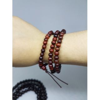 Vòng gỗ trắc 108 hạt