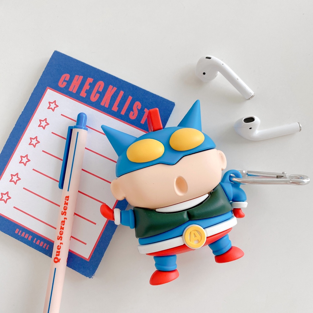 Vỏ Bảo Vệ Hộp Sạc Tai Nghe airpods Pro 1 / 2 / 3 Bằng Silicon Họa Tiết Hoạt Hình superman Dễ Thương