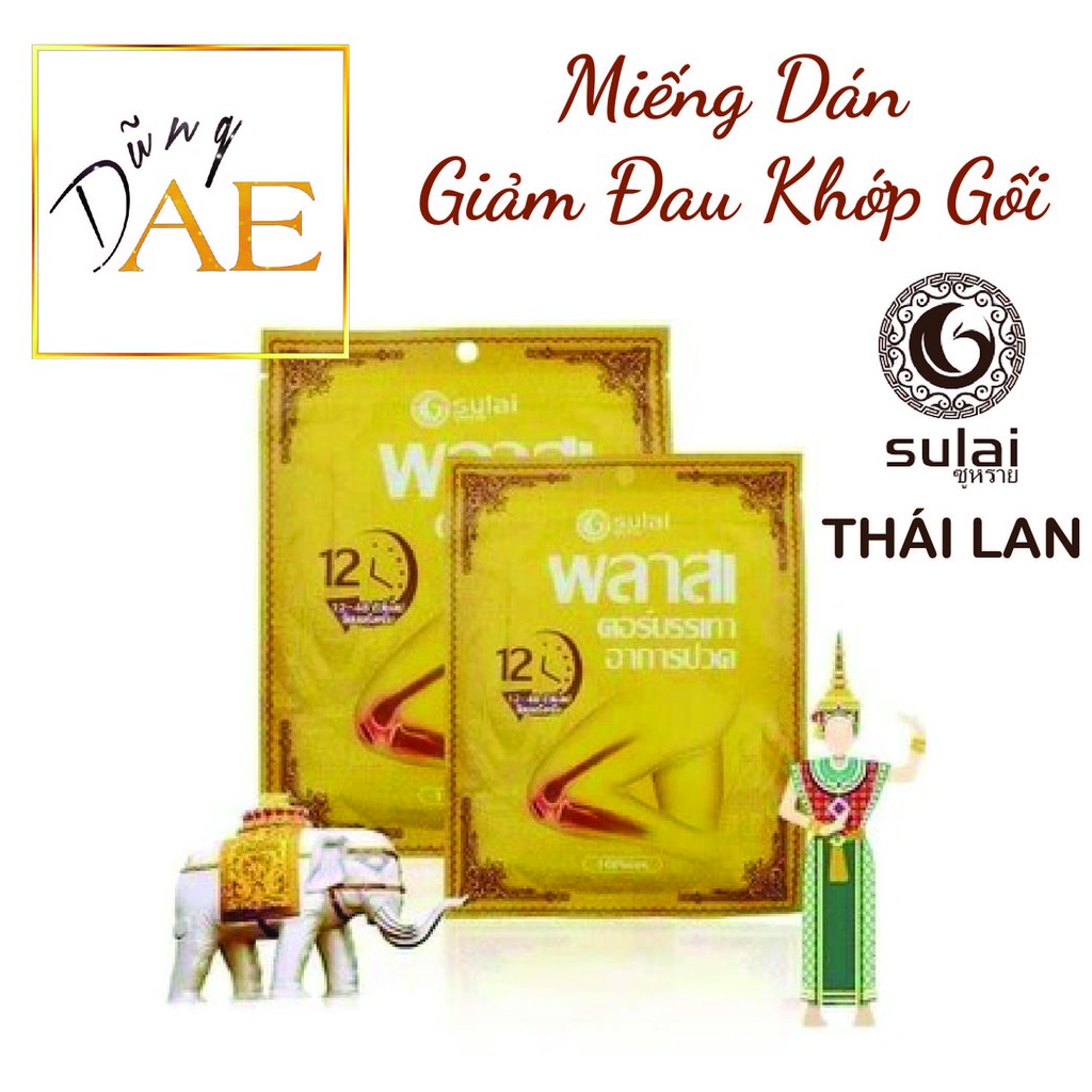 Miếng Dán Giảm Đau Khớp Gối Sulai Wanai Thái Lan