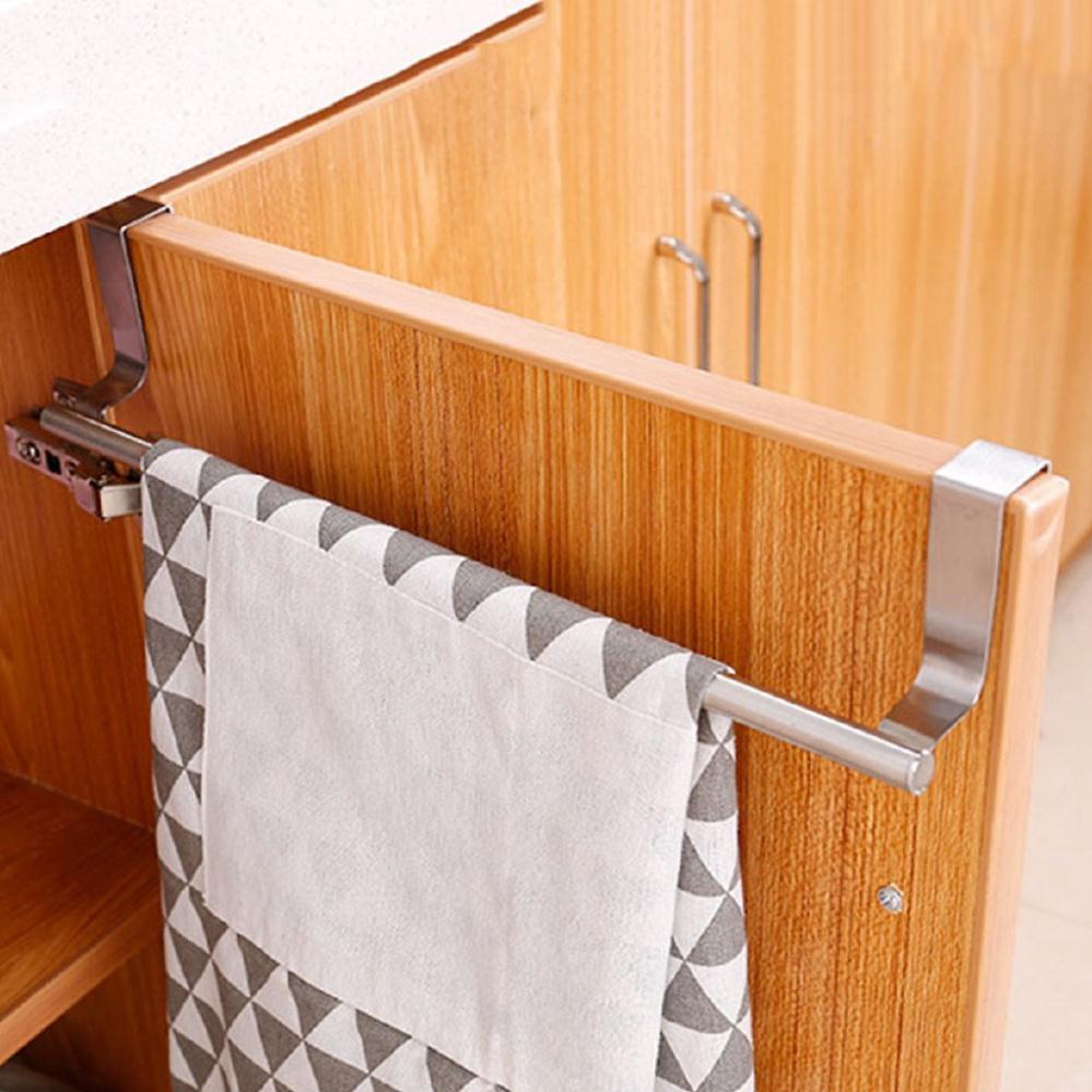 Móc treo khăn đa năng kẹp cánh cửa tủ bằng inox