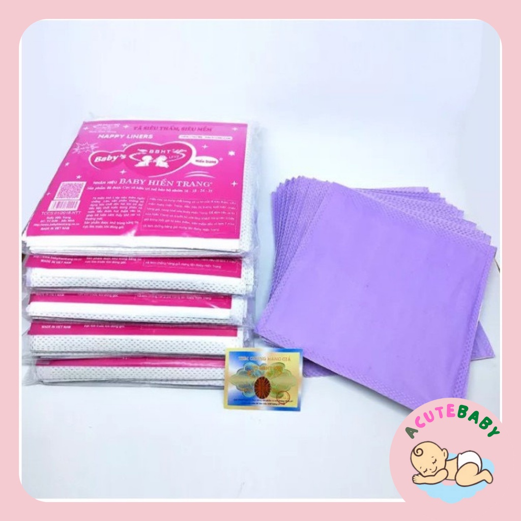 Tấm lót phân xu sơ sinh Baby Hiền Trang 3 lớp 10 -11tờ
