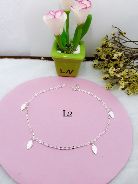 [ hải dương jewelry ] LẮC CHÂN NỮ BẠC TA CAO CẤP 925 - Ảnh chụp thật giá tại xưởng cam kết bạc chuẩn cho khách hàng