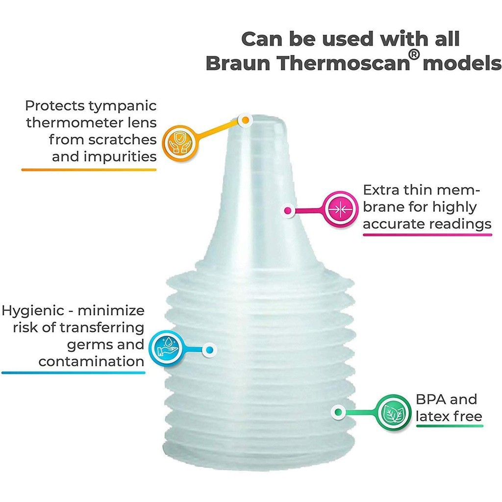 Đầu bọc mũi nhiệt kế Braun 20 đầu - Made in USA