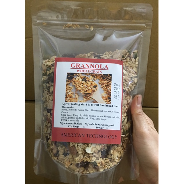 Ngũ cốc granola vị mật ong 500g - ảnh sản phẩm 1