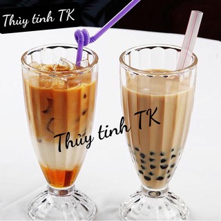 Combo 6 Ly thuỷ tinh uống sinh tố, nước ép, trà sữa đẹp chuẩn 340ml