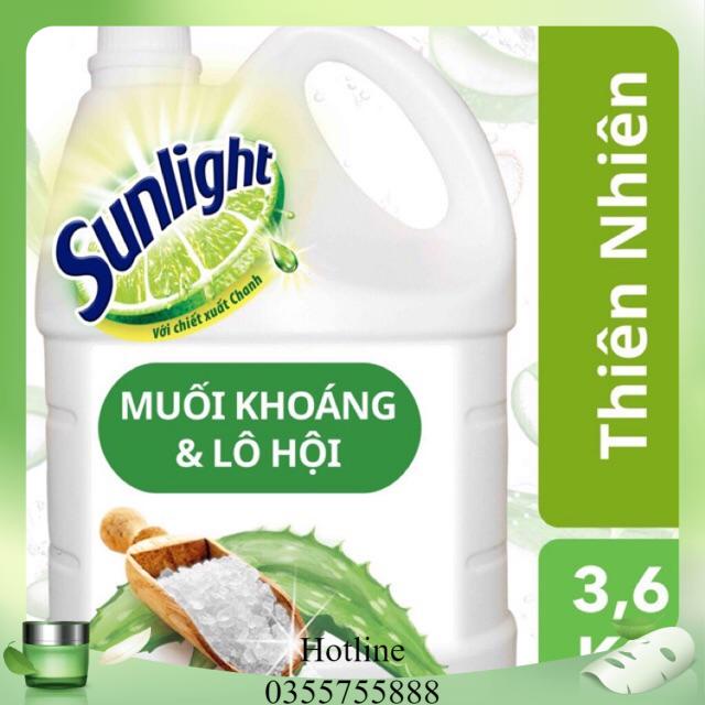 Nước rửa chén Sunlight Thiên nhiên can 3,6kg