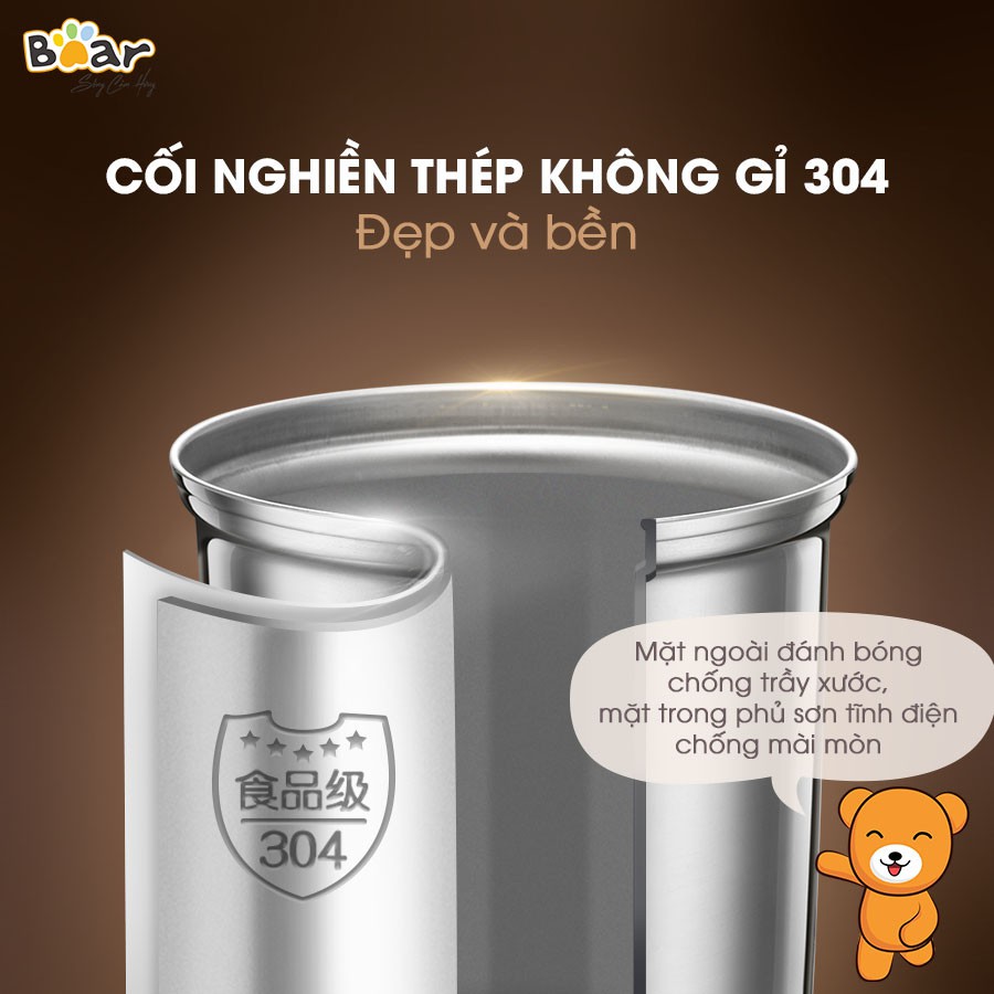 Máy xay thực phẩm khô Bear FSJ-A03D1S - Bản Quốc Tế Tiếng Anh - Hàng chính hãng