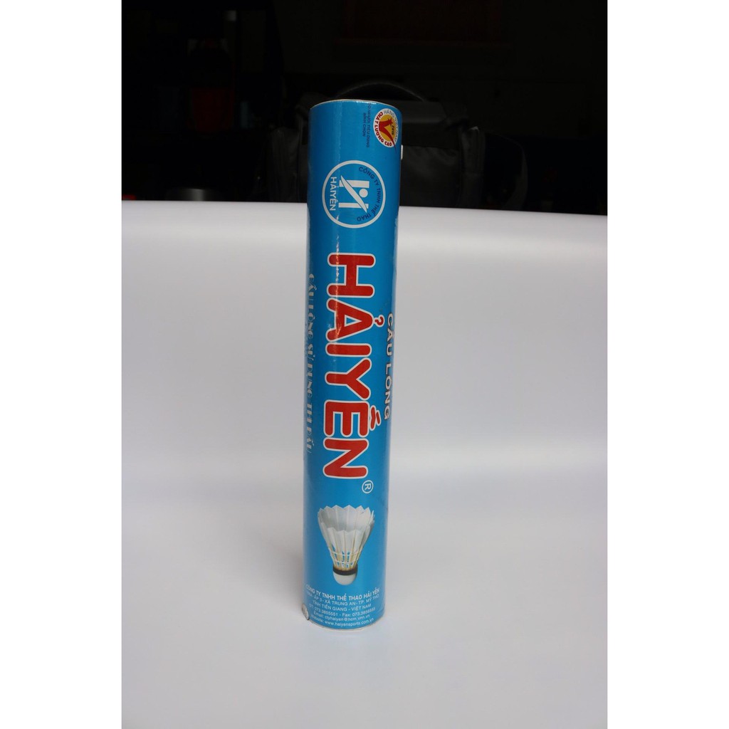 Ống Cầu Lông Hải Yến Cao Cấp 12 quả (Xanh Biển) Hàng Việt Nam Chất Lượng Cao, Được Sử Dụng Trong Luyện Tập Và Thi Đấu