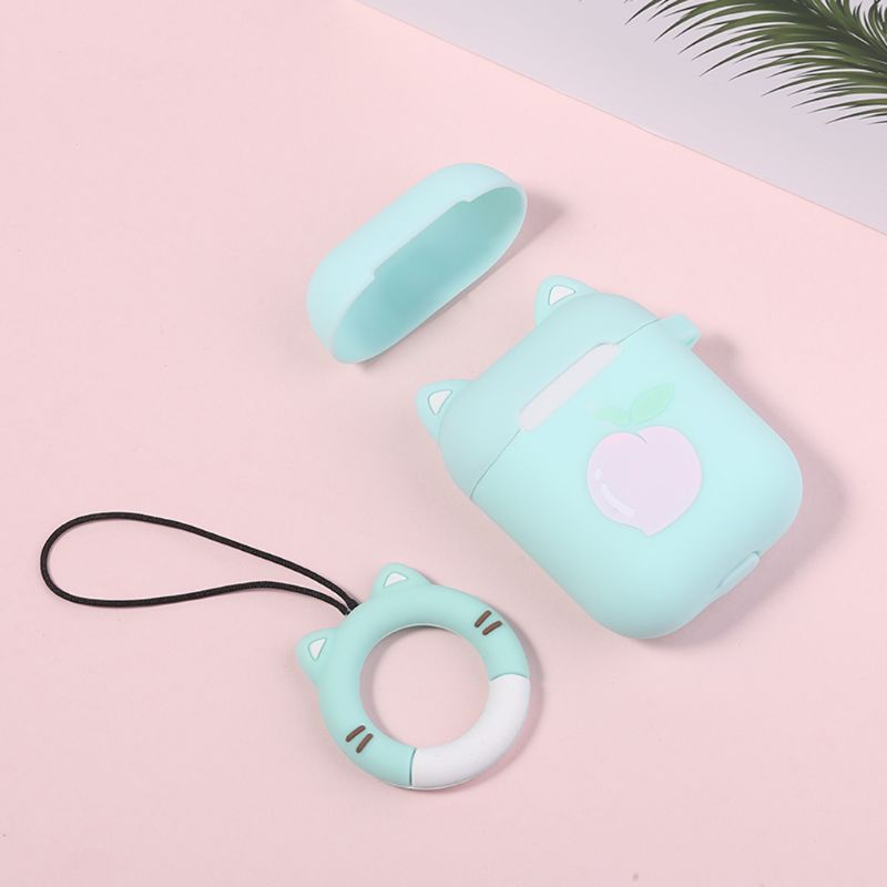 Vỏ Bọc Silicone In Họa Tiết Dành Cho Hộp Sạc Tai Nghe Airpods 1 2