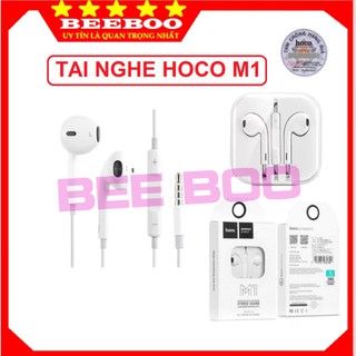 Tai Nghe Hoco M1 jack 3.5mm✔️Có Mic ✔️Chính Hãng - Bảo hành 1 đổi 1✔️- Âm Thanh Siêu Chất. [Freeship 50K]