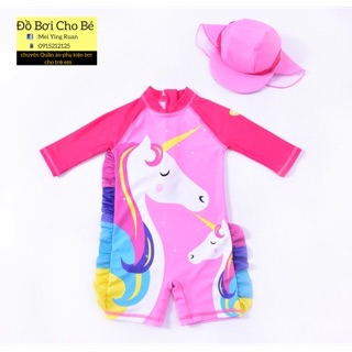 Bộ bơi pony kèm  mũ che gáy