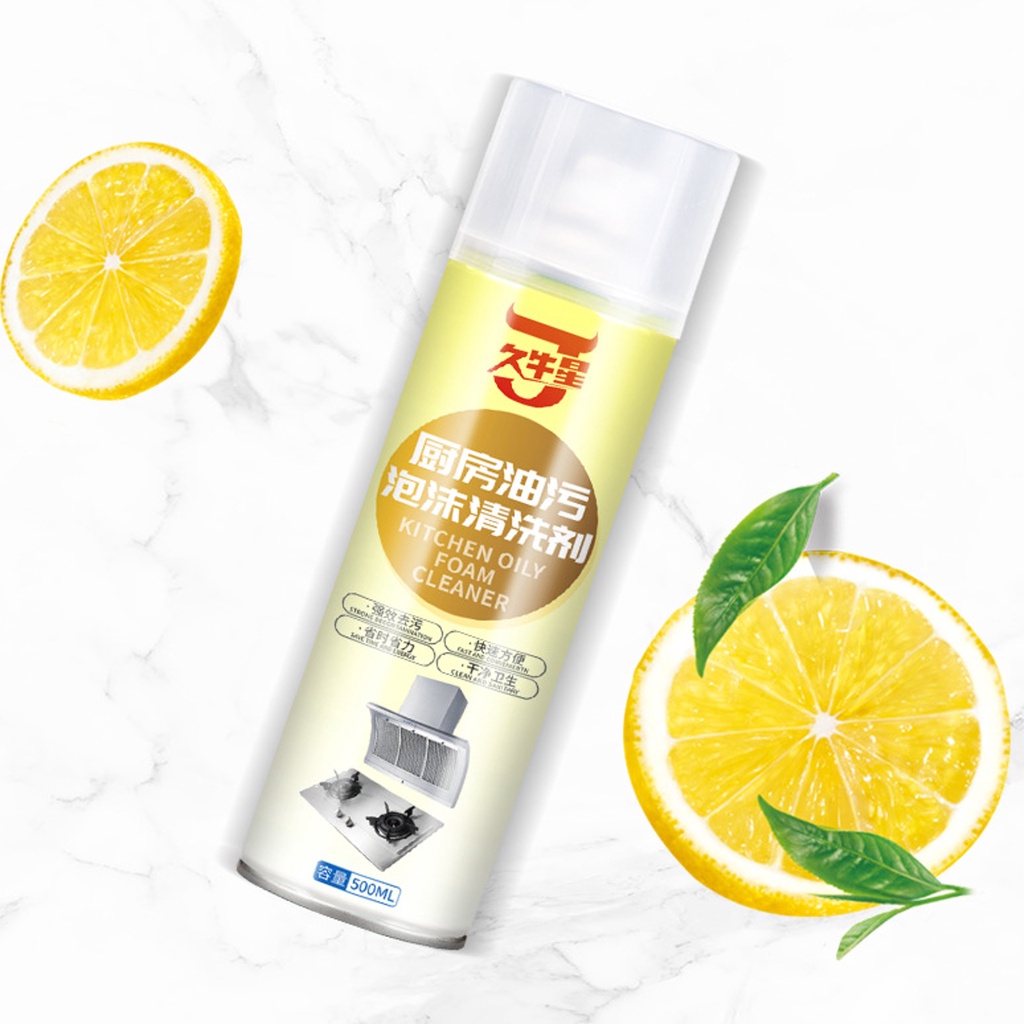 Chai xịt làm sạch vệ sinh bếp đánh bay dầu mỡ JNX 500ml dạng bọt CS1598