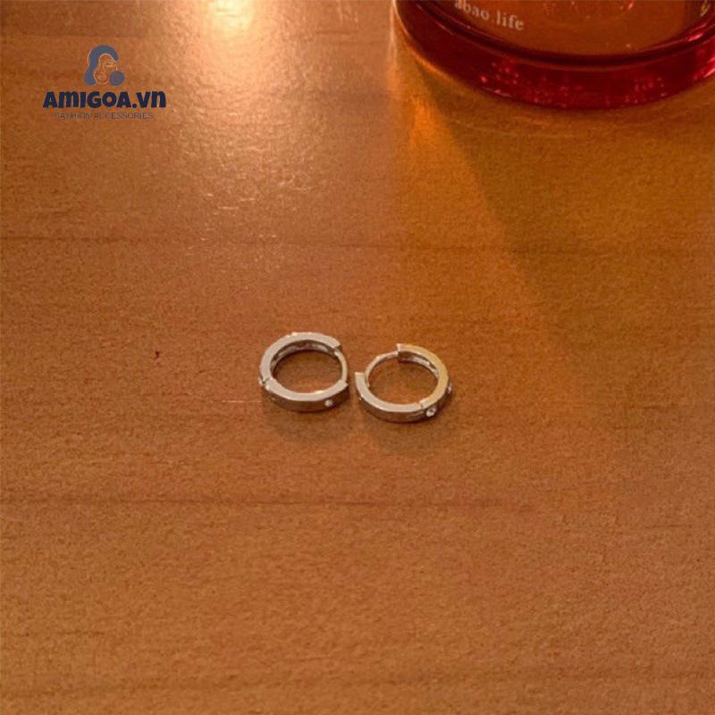 Khuyên Tai Đính Đá Zircon Phong Cách Hợp Thời Trang Cho Nữ