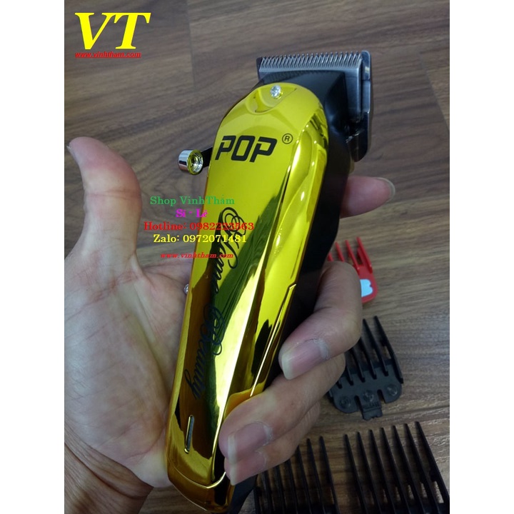 tông cắt tóc Pop P36 Lưỡi Kép - Khuyến Mại Lược + Kẹp Mỏ Vịt