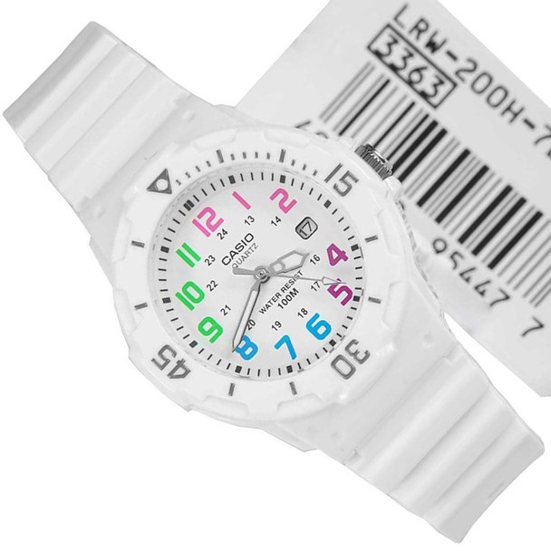 Đồng hồ Casio Nữ Dây Nhựa LRW-200H-7BVDF bill Hàn bill Hàn