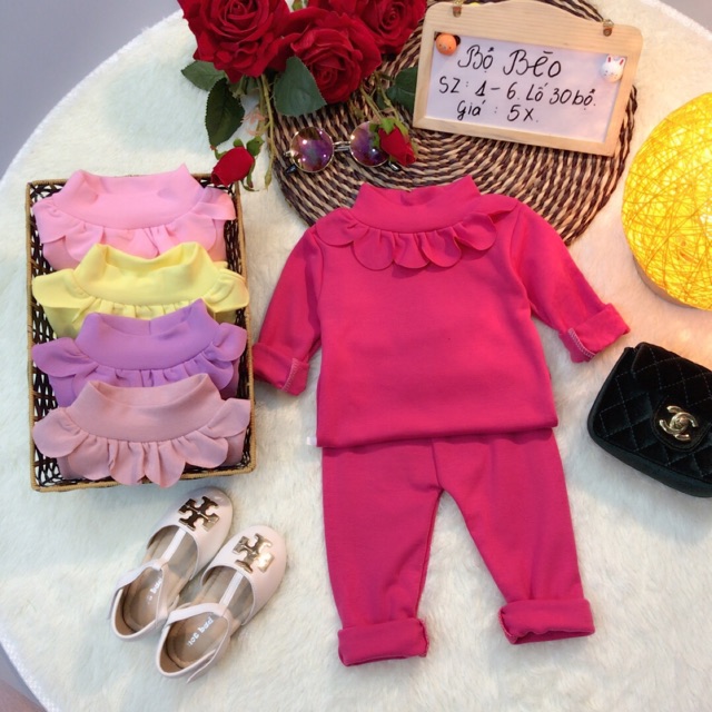 Bộ cotton len cho bé