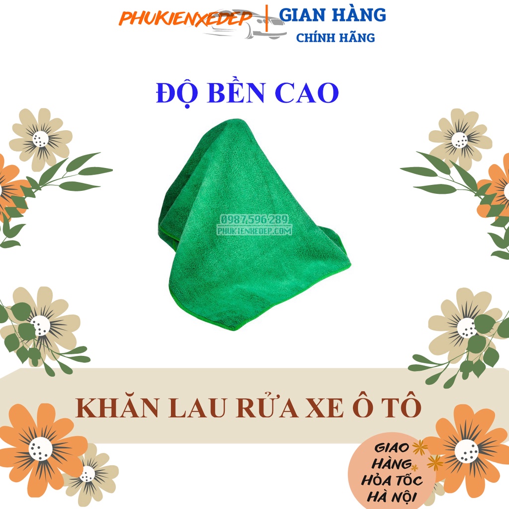 Khăn lau xe ⚡GIÁ RẺ - FREESHIP⚡ ô tô - bếp - máy tính chuyên dụng - Siêu mịn không để lại vệt (35x75cm)