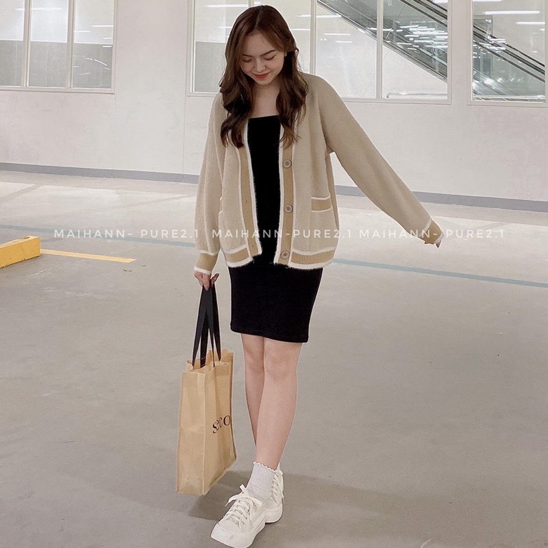 Áo cadigan lông thỏ mịn quảng châu loại một | BigBuy360 - bigbuy360.vn