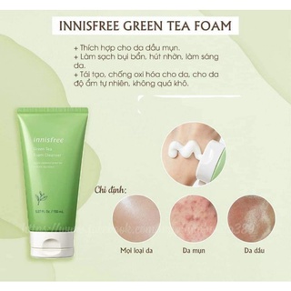 (Đủ bill) Sữa rửa mặt innisfree