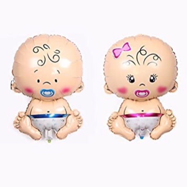 Bóng hình em bé sinh nhật, đầy tháng