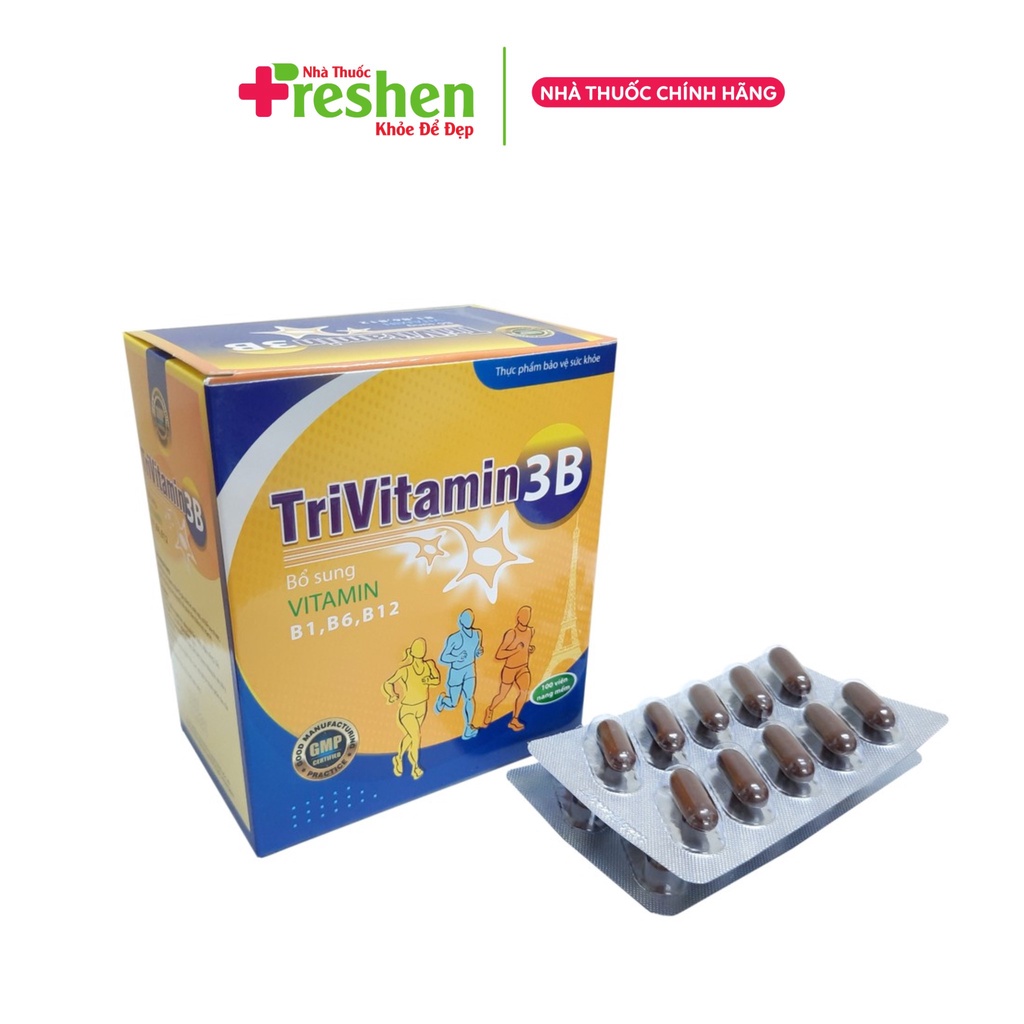 Trivitamin 3B bồi bổ sức khỏe, nâng cao thể trạng, hỗ trợ kén ăn, người suy nhược, bị lao lực, mất ngủ