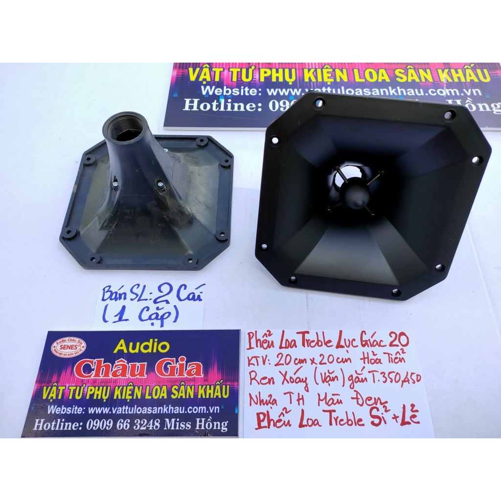 Phễu loa treble 20cm hỏa tiễn gắn treble 450- 2 cái Audio châu Gia