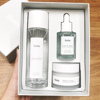 Bộ dưỡng cho da dầu mụn Huxley Set Hydration Trio Hàn Quốc