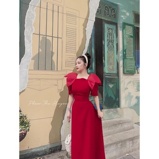 ÁO DÀI TAY BỒNG CỔ VUÔNG SANG CHẢNH QUÝ PHÁI