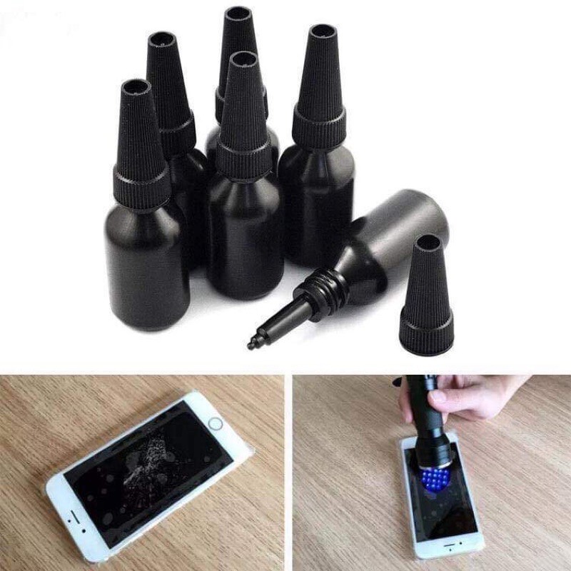 Keo UV HS dán kính, mica trong suốt