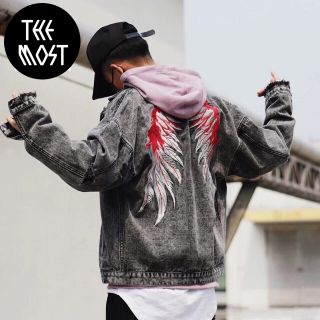 Áo khoác Jeans thêu
