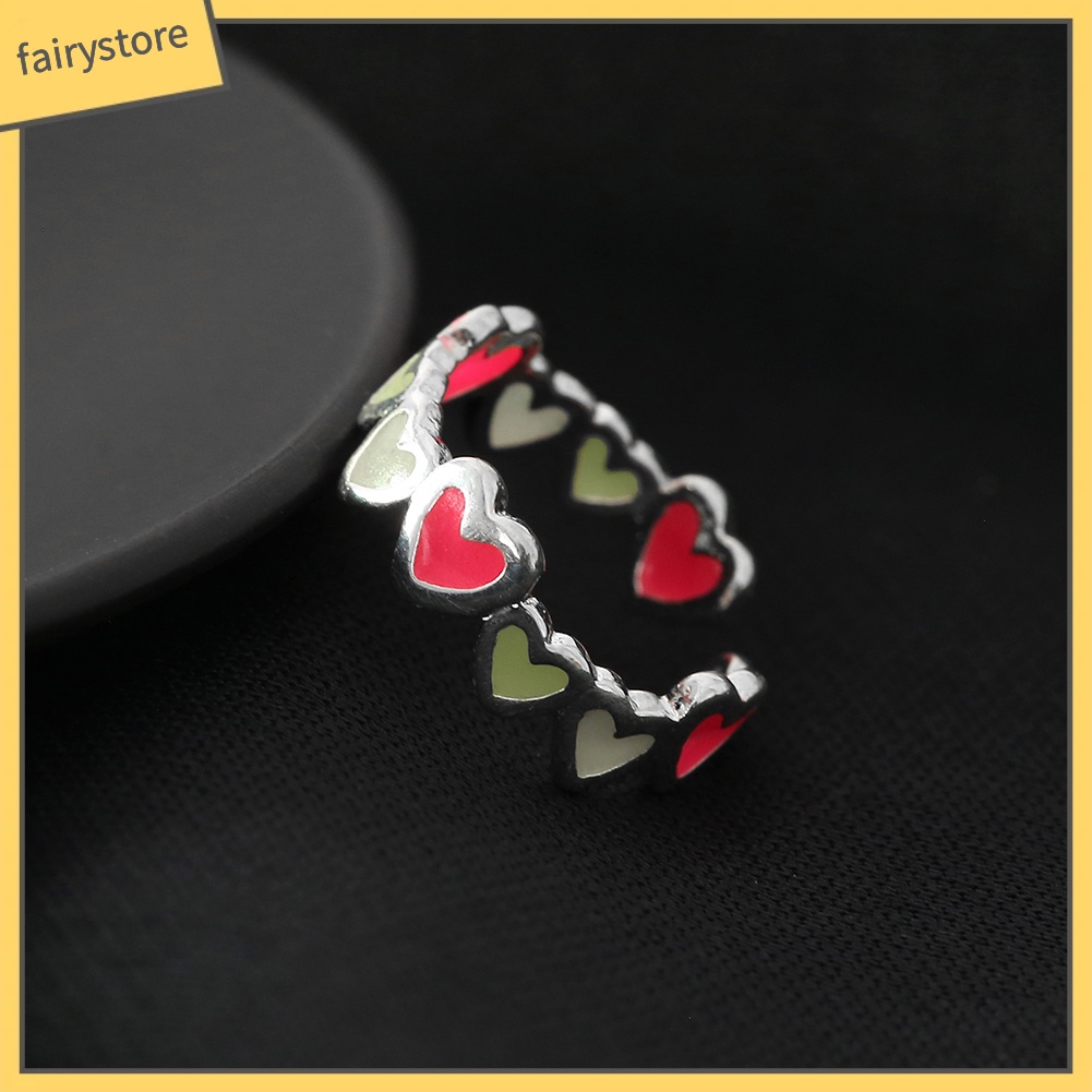 Nhẫn hình trái tim phát sáng cho nữ