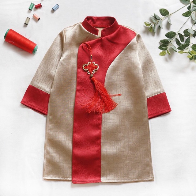 Áo dài cho bé trai thanh lý 15-18kg