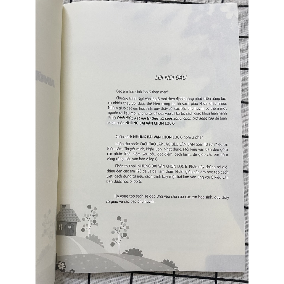 Sách Những bài văn chọn lọc 6 – Theo chương trình giáo dục phổ thông mới
