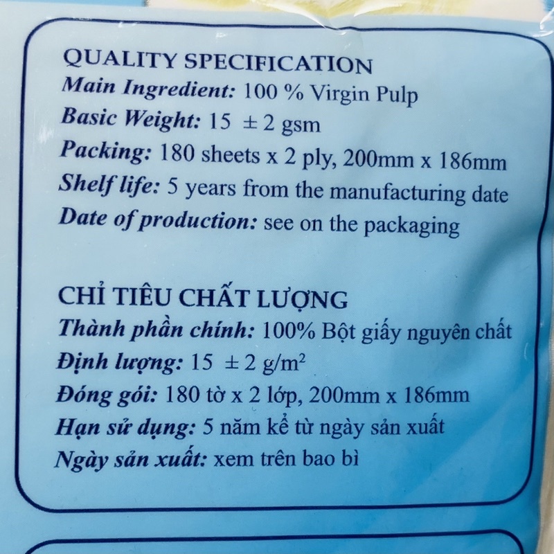 Khăn Giấy Rút Pulppy Soft Pack Tissue 180Tờ 2Lớp Giấy Gấu Trắng