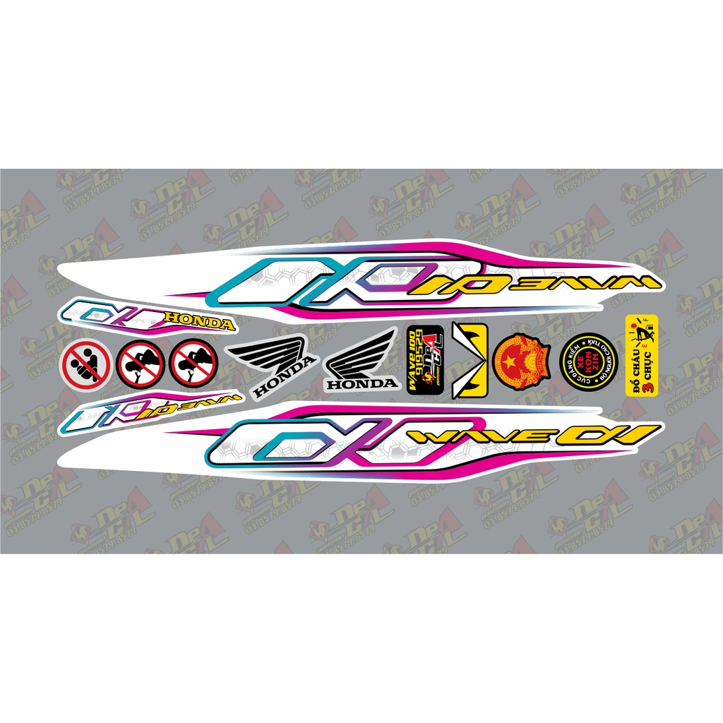 Tem rời Wave a 50 - 100 cc Đời 2006-2016 Mẫu Alpha zin 2021  919529