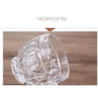 Bộ 6 Cốc Thủy Tinh Cao Cấp Có Quai