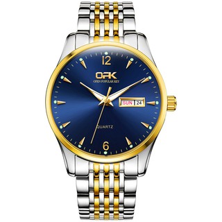 OPK 8107 Watch Men Genuine Waterproof Original Quartz Luminous Calendar Wearable Lightweight Business Style
