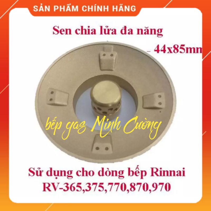 SEN CHIA LỬA + HÂM BẾP RINNAI ĐIẾU INOX THÔNG DỤNG RV 365, 375, 770, 870, 970...VN