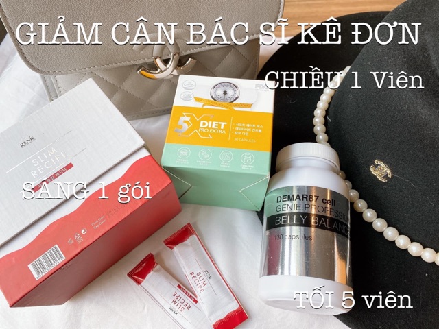 Combo Viên tan mỡ giảm cân x5 diet pro extra,Slim recipe genie | BigBuy360 - bigbuy360.vn