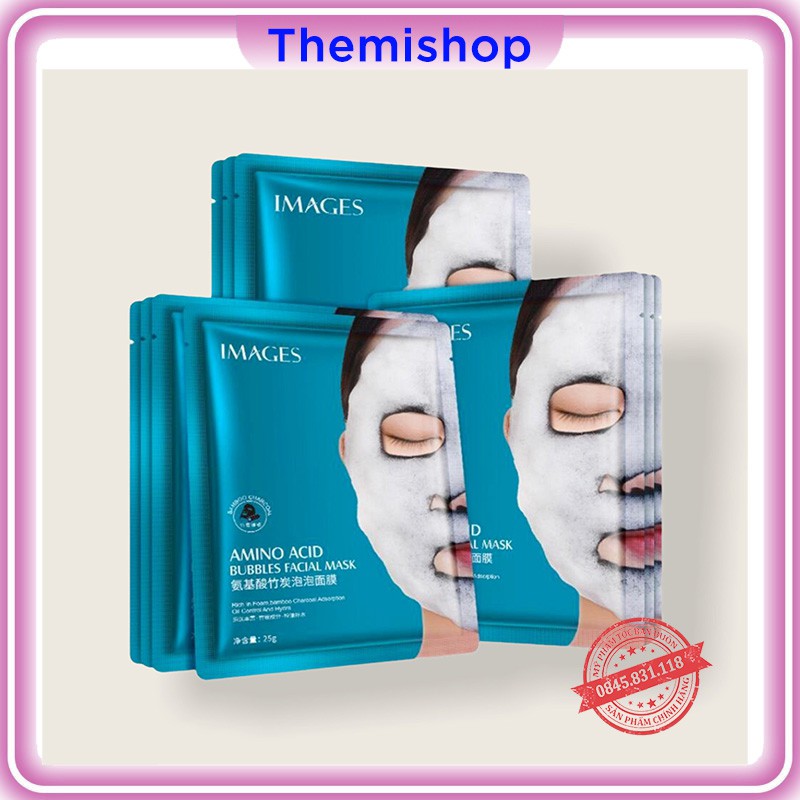 Mặt Nạ Sủi Bọt Thải Độc Images Hydrating Skin Bubbles Amino Acid Dưỡng Ẩm, Kiểm Soát Dầu, Sạch Sâu, Mụn Đầu Đen CS43