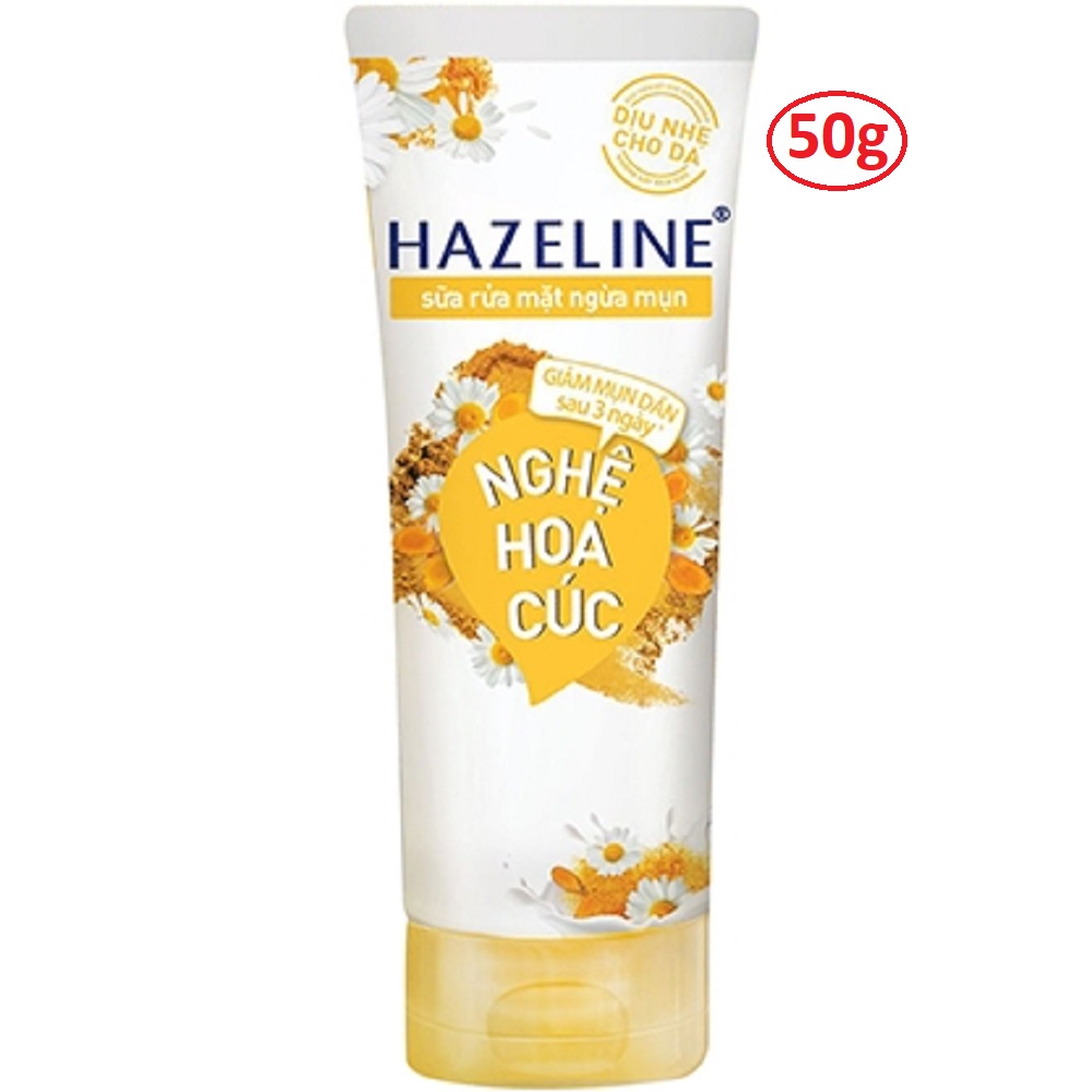 Gel rửa mặt ngừa mụn Hazeline 50g đủ loại