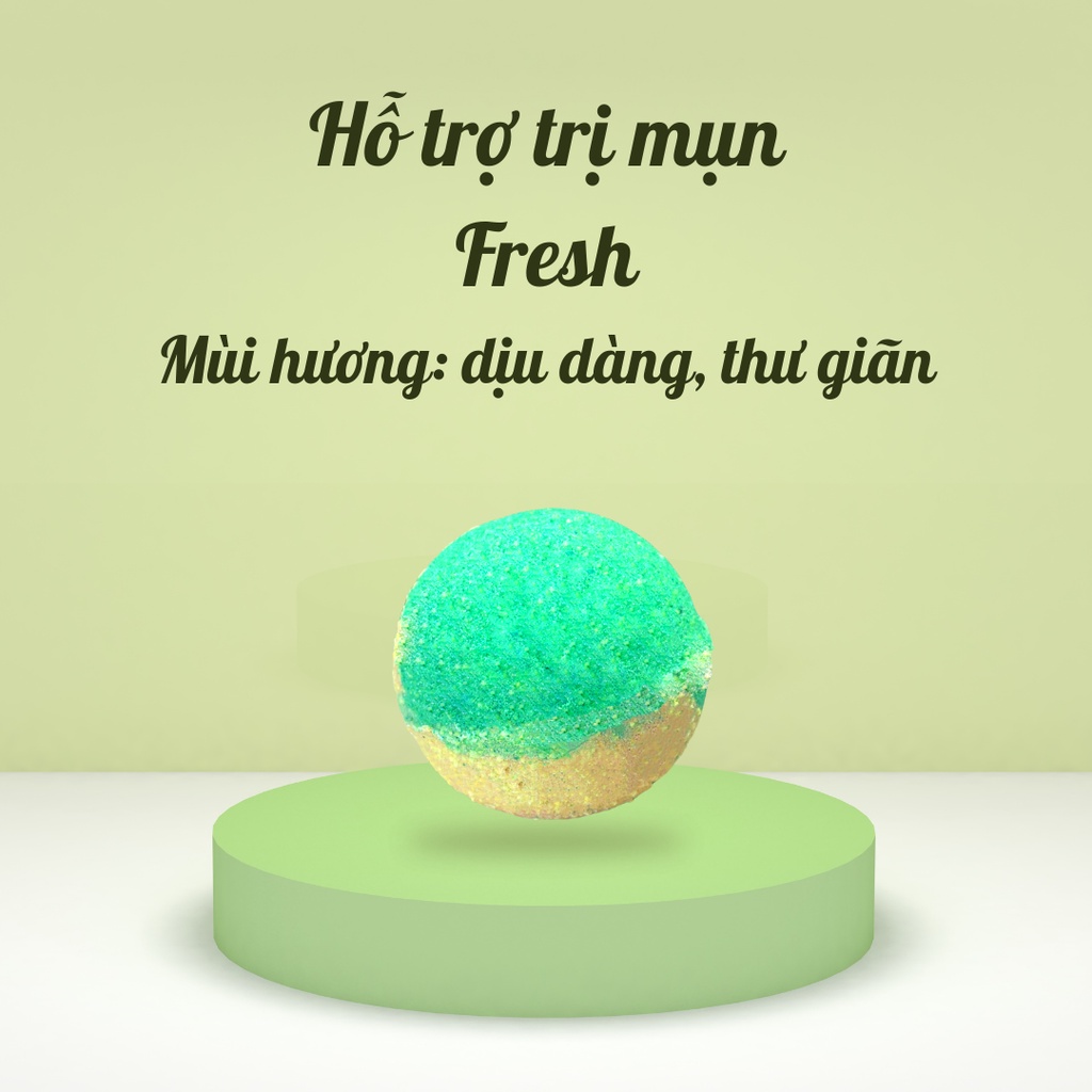 Bath Bomb/ Viên sủi bồn tắm/ Viên thả bồn tắm dưỡng da thành phần thiên nhiên