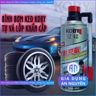 Keo tự vá lốp xe máy ô tô khẩn cấp, chai bơm vá lốp không săm, vỏ có săm thông minh -GDAN