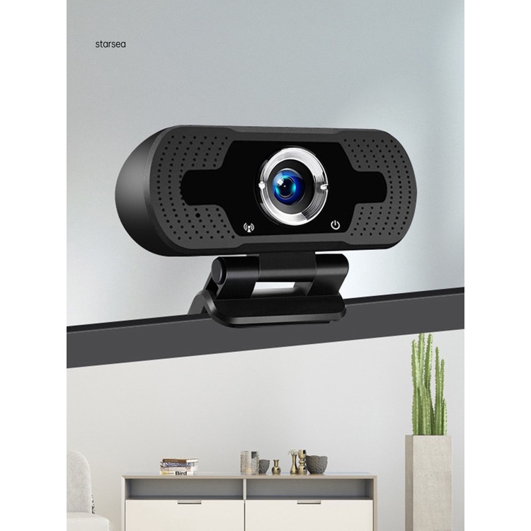 Webcam USB xoay tự động 1080P giảm tiếng ồn tiện dụng | BigBuy360 - bigbuy360.vn