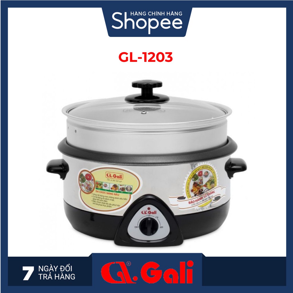 Nồi lẩu điện đa năng 3.5 lít Gali GL-1203