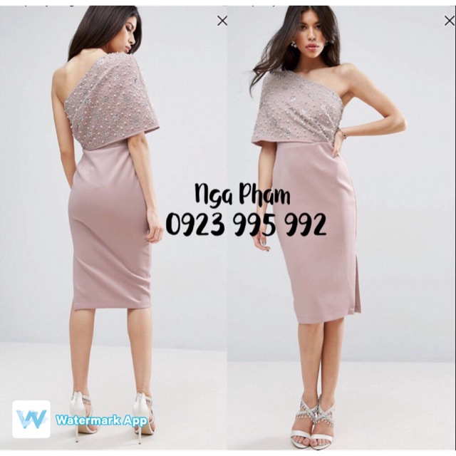 ĐẦM SEQUIN LỆCH VAI SANG TRỌNG