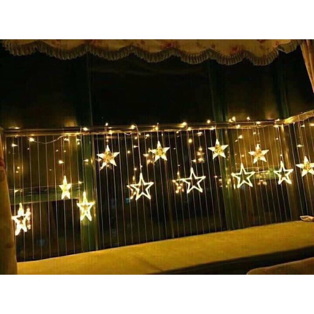 Đèn nháy rèm sao 12 chiếc