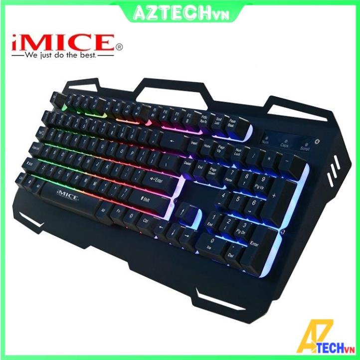BÀN PHÍM, KEYBOARD IMICE AK-400 GIẢ CƠ LED RGB CHUYÊN CHƠI GAME - BẢO HÀNH 12 THÁNG