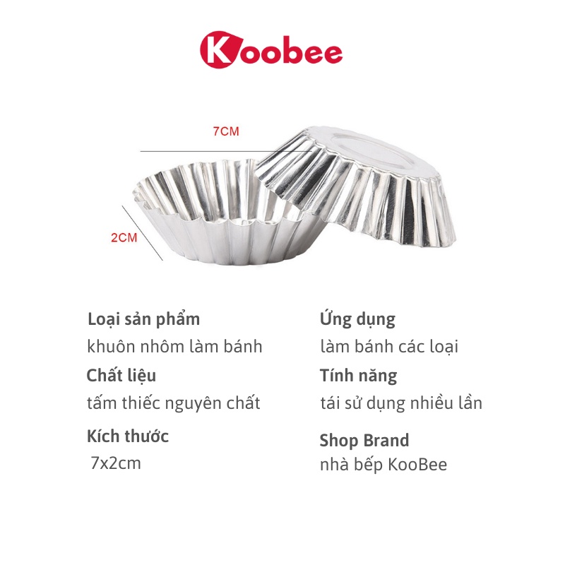Combo 5 khuôn làm bánh tart trứng, nướng hàu, làm thạch truyền nhiệt tốt - Khuôn nướng bánh tái sử dụng nhiều lần